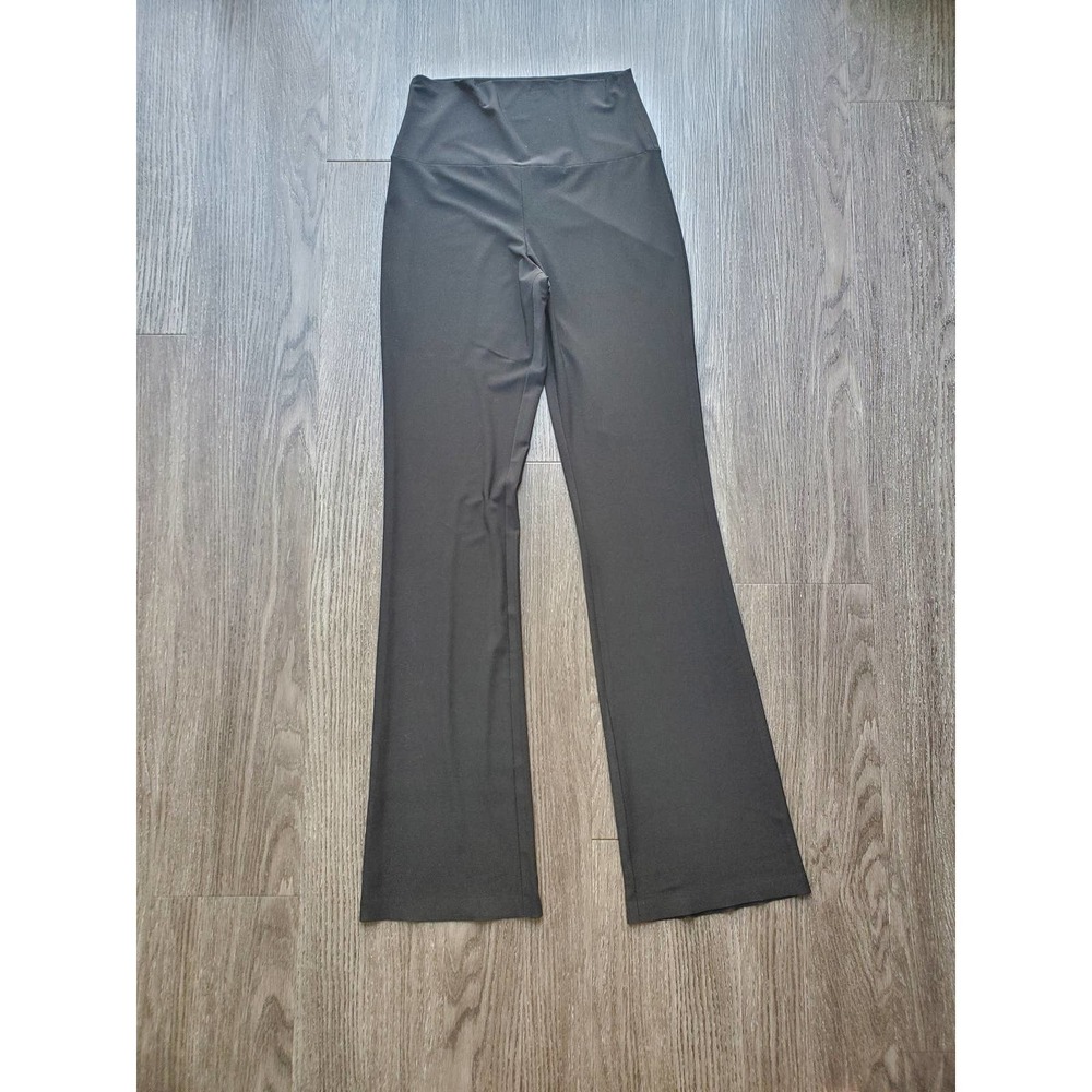Norma Kamali Black High-Waist Bootcut Pants